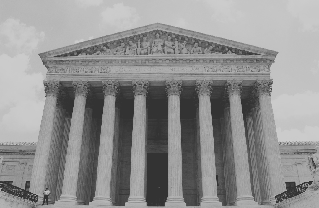 Outside of the SCOTUS Courthouse (Shutterstock)