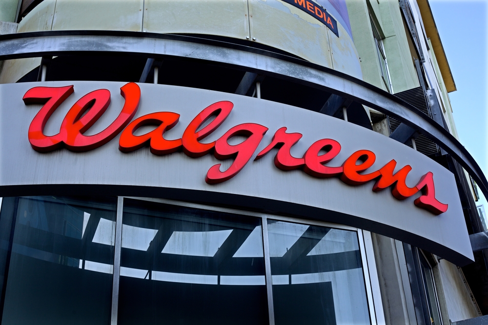 Walgreens Drug Store signage in Hollywood (Shutterstock)